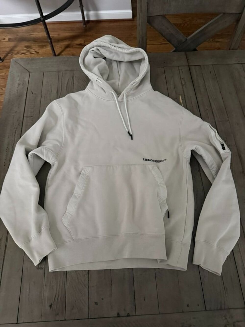 Jordan 23 Engineered Pullover Hoodie Men Bone/Sail/Off White DM7860-072 Small